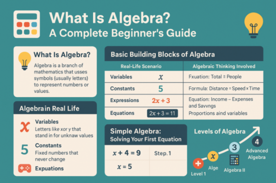 Algebra intro infographics
