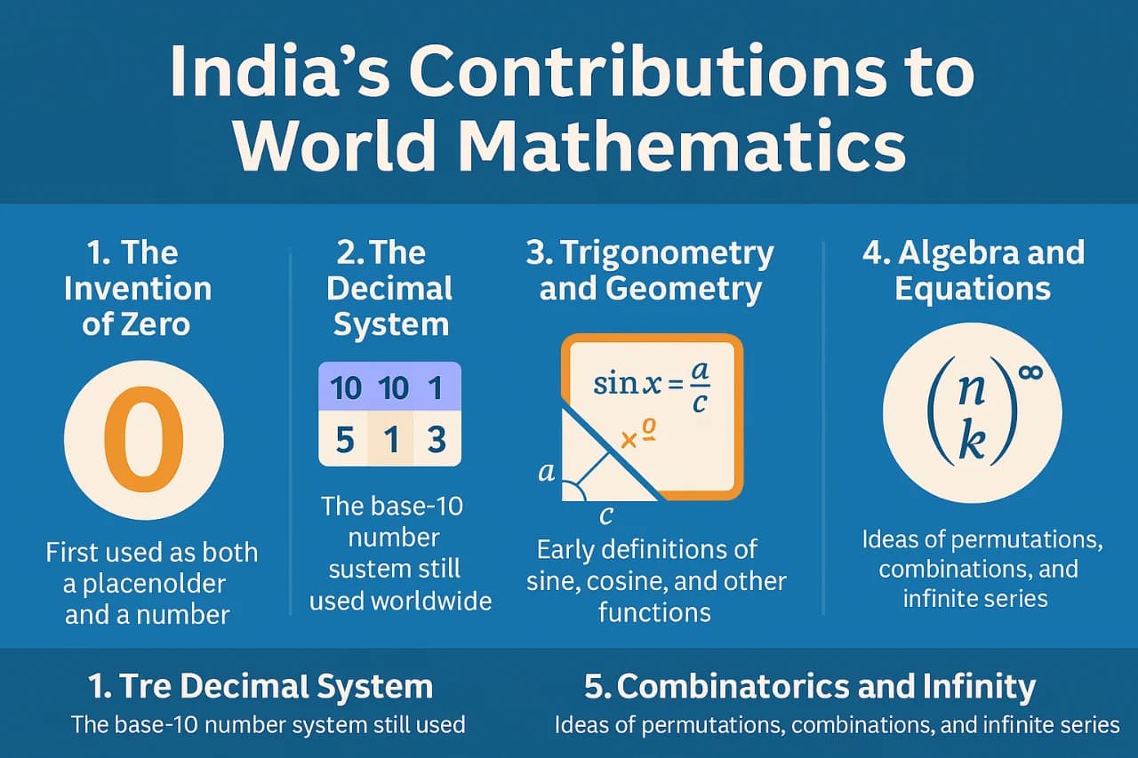 Indian contributions to world mathematics contributions