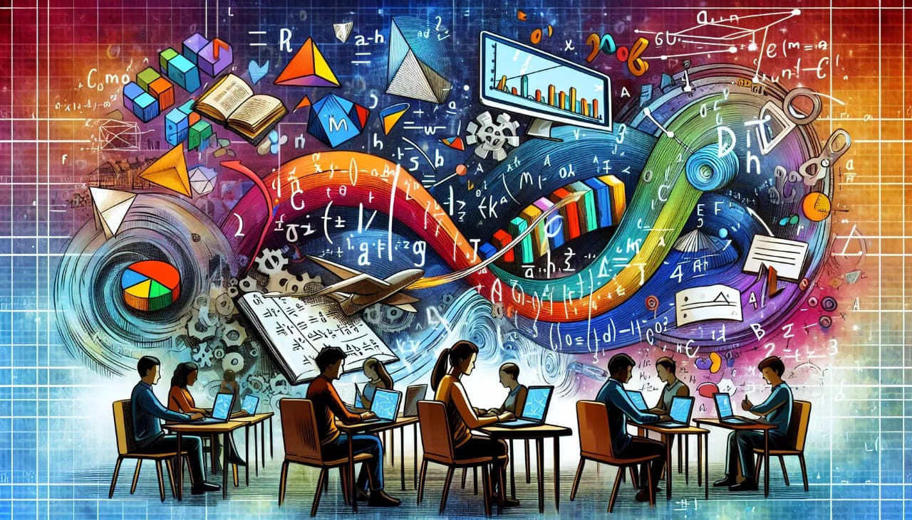 Illustration of online advanced math programs